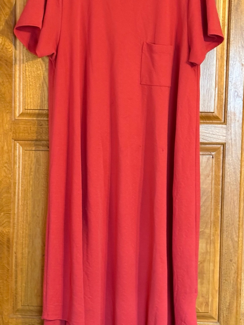LULAROE Carly Dress Textured Tomato Red 3X